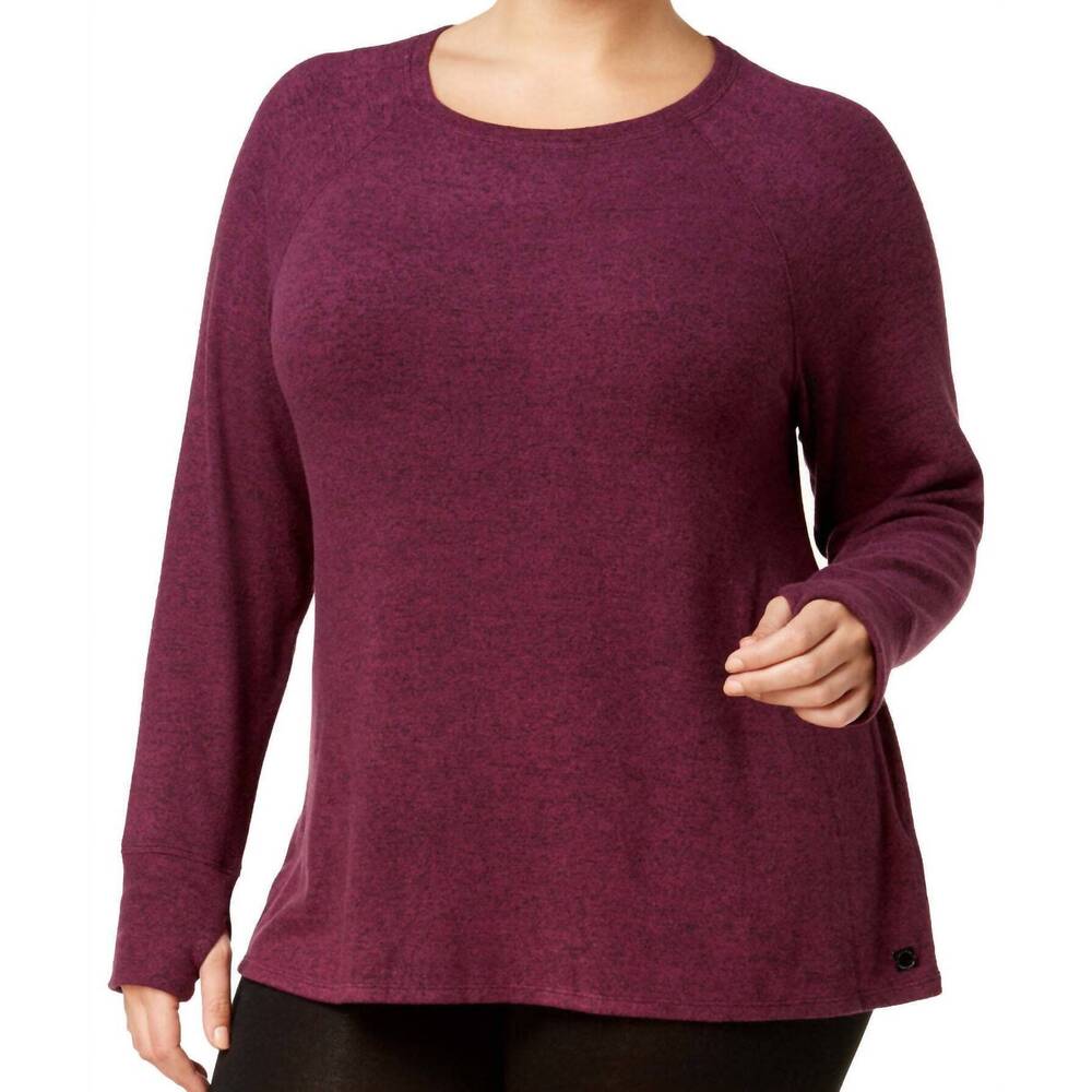 NEW CALVIN KLEIN performance plus size sweatshirt in merlot